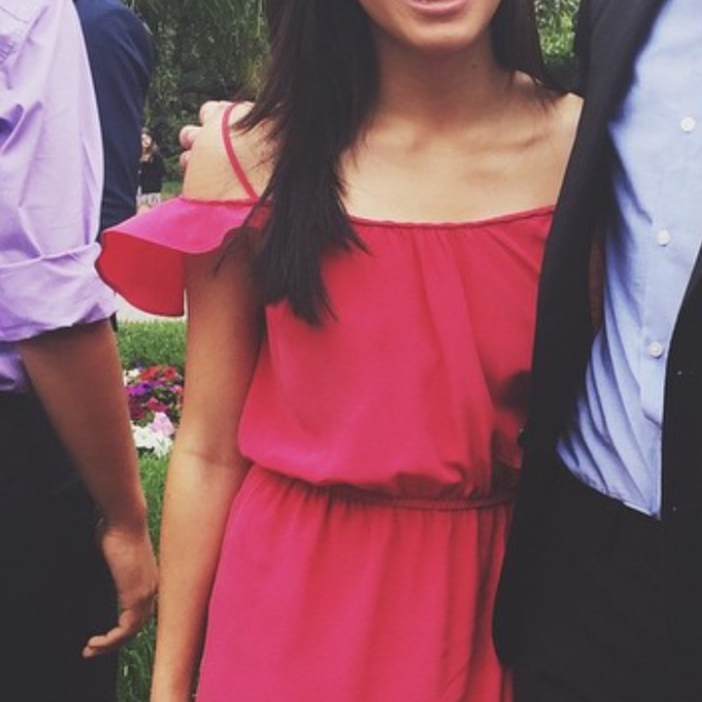 Joie Flutter Sleeve Cold Shoulder Dress - image 1